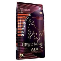 Tropidog Super Premium Adult Medium & Large Breed Κοτόπουλο & Σολομός 15kg