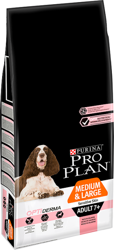 Purina Pro Plan Medium & Large 7+ Sensitive Optiderma Σολομός & Ρύζι 14kg