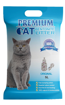 Premium Cat Clumping Bentonite Litter - Φυσική για γάτες 5L
