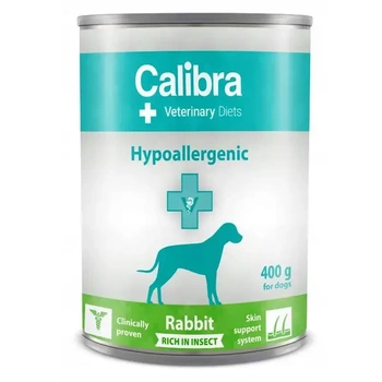 CALIBRA Veterianry Diets Dog Hypoallergenic Εντομοειδές & Κουνέλι 400g