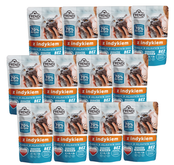 Κομμάτια Frendi σε μαλακή σάλτσα με γαλοπούλα 12x100g (6+6 Gratis)