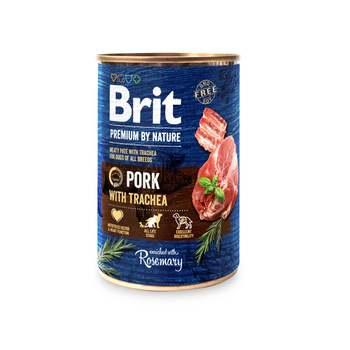 Brit Premium by Nature Χοιρινό με τραχεία 6x400g