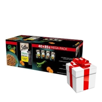 Sheba Nature's Collection Πουλερικά σε ζελέ - υγρή τροφή για γάτες 40x85g + ΕΚΠΛΗΞΗ ΓΙΑ ΤΗ ΓΑΤΑ