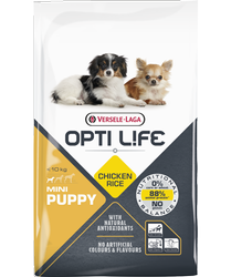 Versele-Laga Opti Life Puppy Mini για μικρές φυλές κοτόπουλο και ρύζι 7.5kg