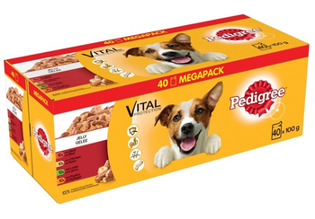 PEDIGREE φακελάκι για ενήλικες 80x100 g - Mix of Flavors in Jelly - πλήρης υγρή τροφή σε ζελέ για ενήλικους σκύλους