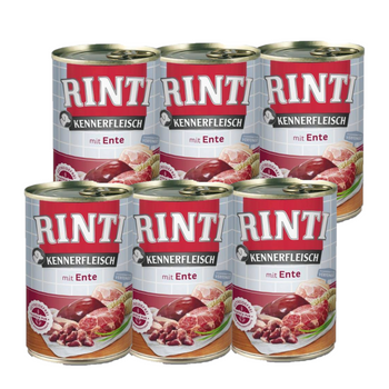 Rinti Kennerfleisch Ente υγρή τροφή για σκύλους - πάπια 6x400g