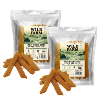 WILD FARM πολυβιταμινούχα φιλέτα γλυκοπατάτας 2x500g για σκύλους