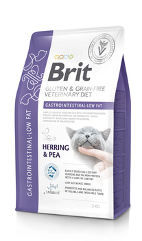 BRIT GF Veterinary Diets Cat Gastrointestinal-Low Fat 2kg + δωρεάν έκπληξη για τη γάτα