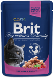 BRIT Cat σολομός και πέστροφα 100g