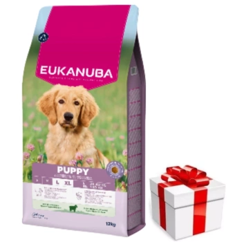 EUKANUBA Puppy&Junior Lamb&Rice Large Breeds 12kg + δωρεάν έκπληξη για σκύλους