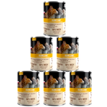 PetRepublic Φέτες κοτόπουλου σε λεπτή σάλτσα για αποστειρωμένες γάτες 6x400g