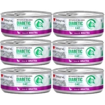 Disugual Υγρή Τροφή για Γάτες Veterinary DIABETIC Πάπια (ενήλικη) 6x85g