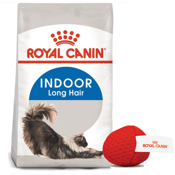 ROYAL CANIN Indoor Long Hair 10kg + Royal Canin μπάλα για γάτες