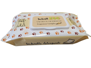 SalviettZOO XL - μαντηλάκια περιποίησης για σκύλους και γάτες 40 τεμάχια (άρωμα βανίλιας)