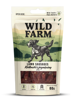 Λουκάνικα αρνιού WILD FARM 80g λιχουδιές για σκύλους