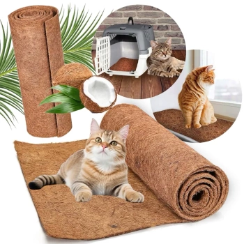 NUXIE® PREMIUM πατάκι καρύδας στρωμνή κλουβί μεταφορέα ξυστό για κουνέλι γάτα xxl 60x100cm