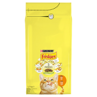 PURINA Friskies Τροφή για γάτες με κοτόπουλο και λαχανικά 1.7kg