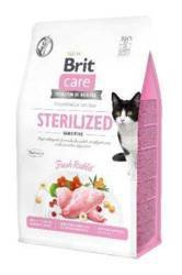 Brit Care Cat Grain-Free Sterilized Sensitive με κουνέλι 2x7kg