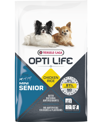 Versele-Laga Opti Life Senior Mini κοτόπουλο με ρύζι για μικρές φυλές άνω των 7 ετών 7.5kg