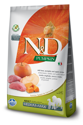 Farmina N&D Pumpkin Grain Free Canine Adult Medium&Maxi Boar&Apple 12kg