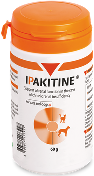 VETOQUINOL Ipakitine 60g για γάτες και σκύλους για βελτιωμένη λειτουργία των νεφρών