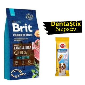 BRIT Premium By Nature Sensitive Lamb 15kg