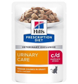 HILL'S PD Prescription Diet Feline c/d Urinary Stress Chicken 85g φακελάκι