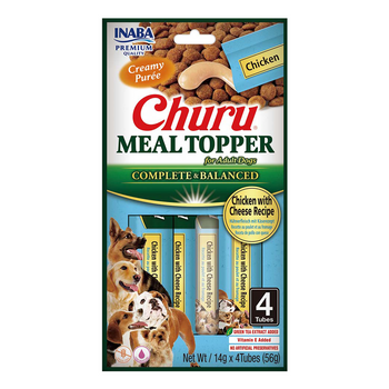 INABA Dog Meal Topper Κοτόπουλο με τυρί Συνταγή 4x14 (56g)