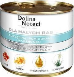 Dolina Noteci Premium για μικρούς σκύλους με μοσχάρι, ντομάτες και ζυμαρικά 6x185g