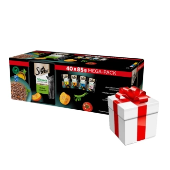 SHEBA Nature’s Collection Επιλογή γεύσεων 40x85 g + ΕΚΠΛΗΞΗ ΓΙΑ ΤΗ ΓΑΤΑ