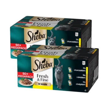 Sheba Fresh & Fine Σακουλάκι 100x50g