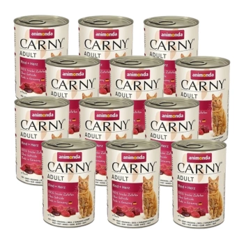 Animonda Cat Carny Adult Beef & Hearts 12x400g