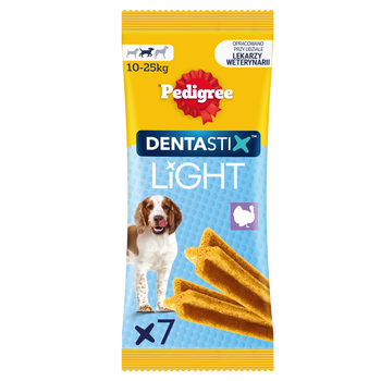 Pedigree Dentastix Light Dental Chews Λιχουδιές για Σκύλους Μεσαίας Φυλής 7 τεμάχια - 98 γρ.