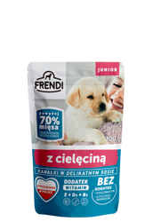 Frendi Junior Κομμάτια σε λεπτή σάλτσα με μοσχάρι 100g