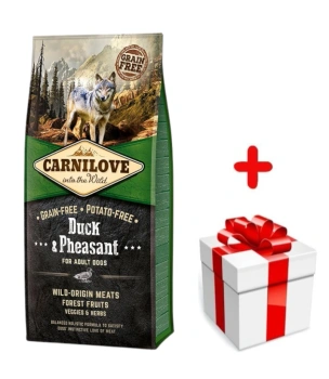 Carnilove Duck & Pheasant For Adult 12kg  + δωρεάν έκπληξη για το σκύλο σας!
