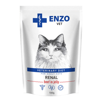 ENZO VET Renal με βόειο κρέας σε ζελέ για γάτες 100g