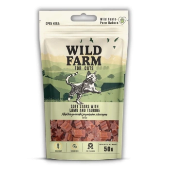 WILD FARM αστέρια αρνιού με ταυρίνη 50g λιχουδιές για γάτες