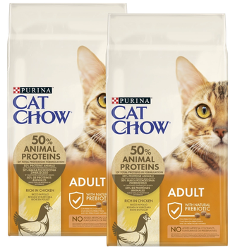 Purina Cat Chow Adult Κοτόπουλο και Ρύζι 2x15kg