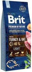 Brit Premium By Nature Light με γαλοπούλα και βρώμη 2x15kg