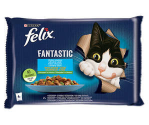 Felix Fantastic Countryside Flavours in Jell-O με σολομό και πέστροφα 4x85g