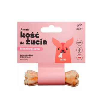 AZANKI Οστό από δέρμα ελαφιού για μάσημα αλόγου - MINI 10 cm