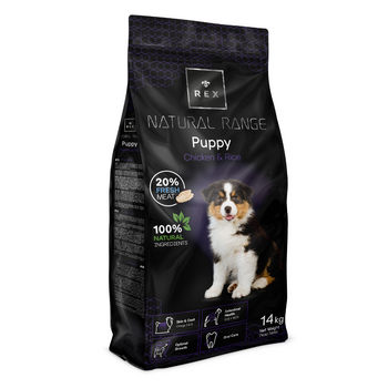 Rex Natural Range Puppy Κοτόπουλο &amp; Ρύζι 14kg