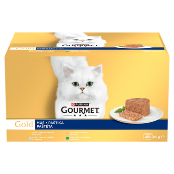 Purina Gourmet Gold μους για γάτες 48 x 85 g