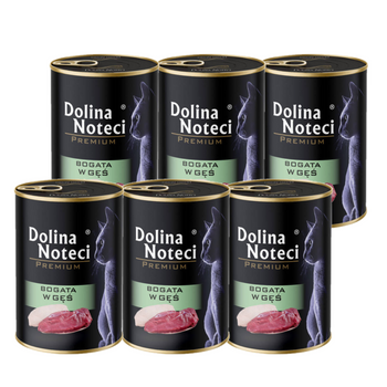 Dolina Noteci Premium για γάτες πλούσιο σε χήνα 6x400g