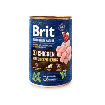 Brit Premium by Nature Κοτόπουλο με καρδιές κοτόπουλου 6x400g