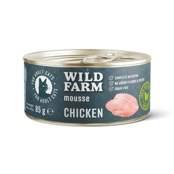 WILD FARM Mousse Chicken 85g - μους χωρίς σιτηρά για γάτες