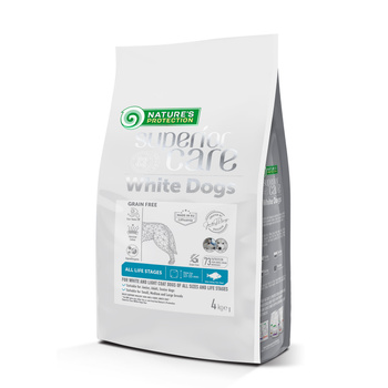 Nature's Protection Superior Care White Dogs Grain Free White Fish Όλα τα μεγέθη και τα στάδια ζωής 4kg
