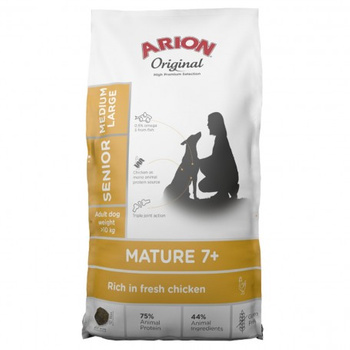 ARION Original Mature 7+ Senior Medium & Large Chicken ξηρά τροφή για σκύλους 12 kg