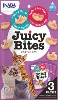 INABA Ciao Juicy Bites-Γαρίδες και θαλασσινά 3x11.3g