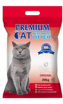 Premium Cat Clumping Bentonite Litter - Φυσική για γάτες 20kg